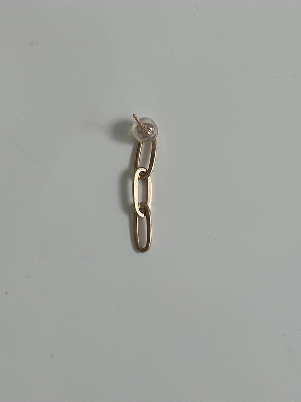 bluboho one 14k gold chain earring